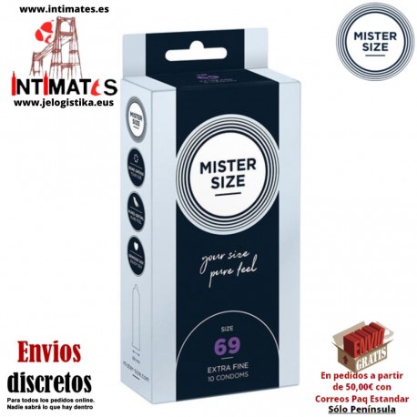 Preservativos XXXL 69 - 10 unidades · Mister Size