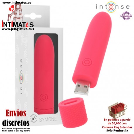 Symone · Bala vibradora USB 8 v. · Intense