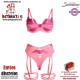 No. 95535 · Conjunto de lencería rosa con encaje · Subblime