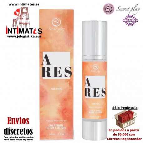 Ares 50 ml · Loción corporal masculina piel de seda · Secret Play
