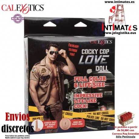 Cocky Cop · Muñeco inflabe  con polla dura como una roca · CalExotics