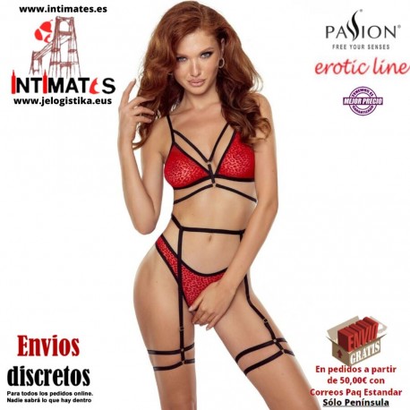 Porigelia · Conjunto de sujetador, bragas y liguero ·  Passion