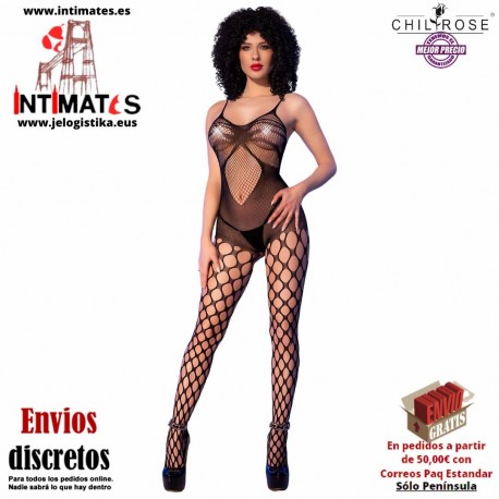 CR-4854 · Bodystocking con tirantes finos · Chilirose