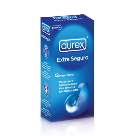 CAJA DE 12 PRESERVATIVOS EXTRA SEGUROS DUREX