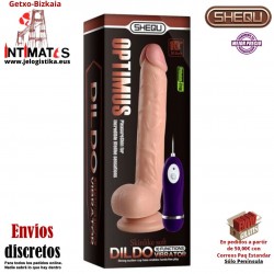 Optimus 280mm · Vibrador realista con control remoto · Shequ