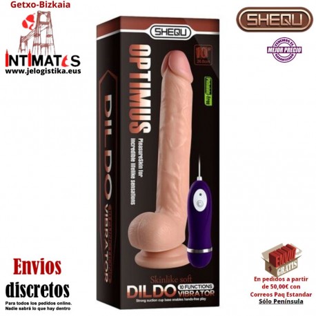 Optimus 280mm · Vibrador realista con control remoto · Shequ