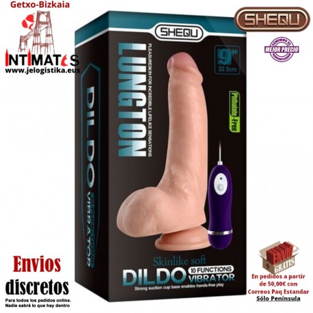 Lungton 225mm · Vibrador realista con control remoto · Shequ