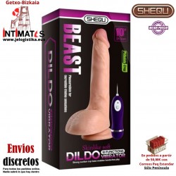 Beast 245mm · Vibrador realista con control remoto · Shequ