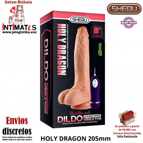 Holy Dragon 205mm · Vibrador realista con control remoto · Shequ
