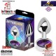 Purple - L · Plug anal de aluminio con joya en su base · AfterDark