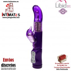 Deep Dolphin · Vibrador giratorio con estimulación del clítoris. · Libid Toys