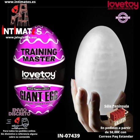 Giant Egg Climax Spirals Edition · Masturbador masculino · Lovetoy