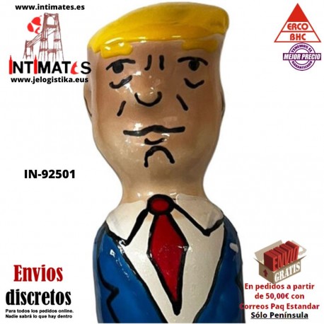 Trump Gruñon · Condón pintado a mano · Erco
