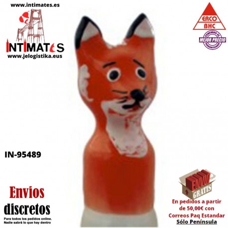 Zorro Marrón XL · Condón pintado a mano · Erco