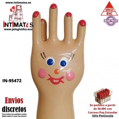 Gran Mano Feliz XL · Condón pintado a mano · Erco