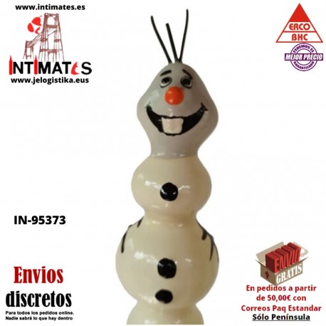 Muñeco de Nieve XL · Condón pintado a mano · Erco