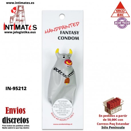 Toro Gris XL · Condón pintado a mano · Erco