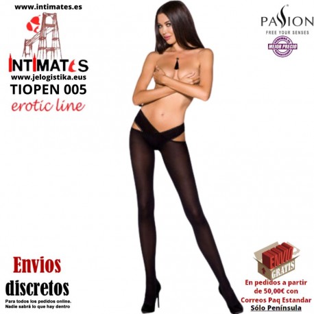 Ti Open 005 · Medias tipo panty con liguero · Passion