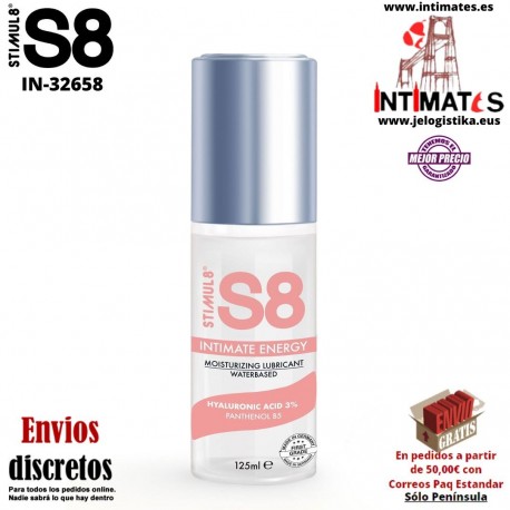 Intimate Energy 125ml · Lubricante hidratante a base de agua · Stimul8