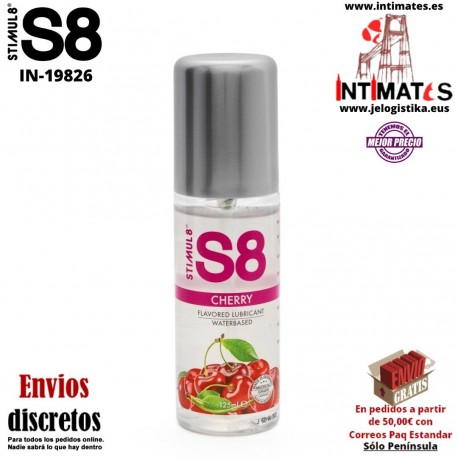 S8 · Lubricante a base de agua con sabor125 ml · Stimul8