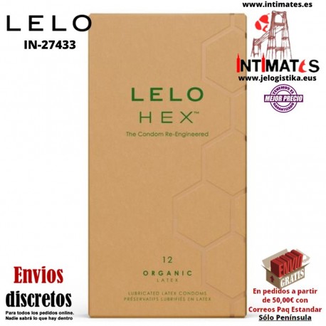 HEX™ Organics Condom 12uds · Resistencia, finura y sensibilidad · LELO