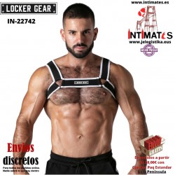 Look at harness · Arnés de malla elástica reforzada · Locker Gear