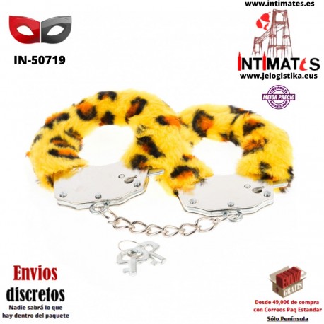Furry Cuffs · Esposas de metal y piel sintética · Argus Toys