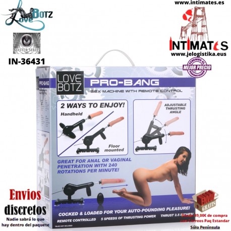 Pro-Bang · Máquina sexual con control remoto · LoveBotz