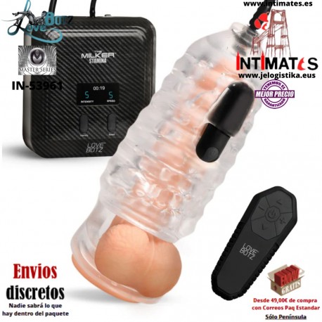 The Milker Stamina · Tu entrenador masturbador con succión y vibración · LoveBotz