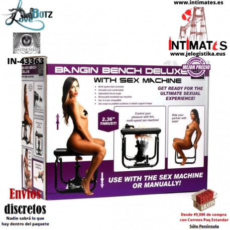 Bangin Bench DeLuxe · Taburete con maquina sexual · LoveBotz