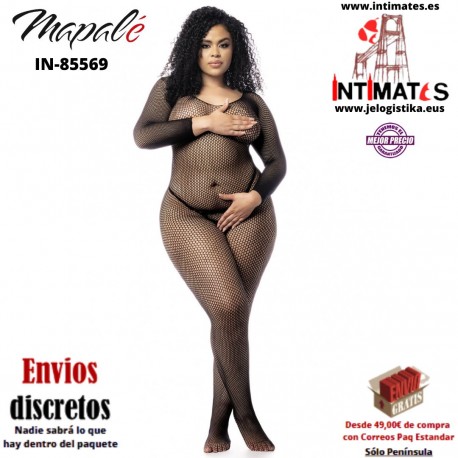 No. 1102X · Bodystocking de rejilla de manga larga · Mapalé