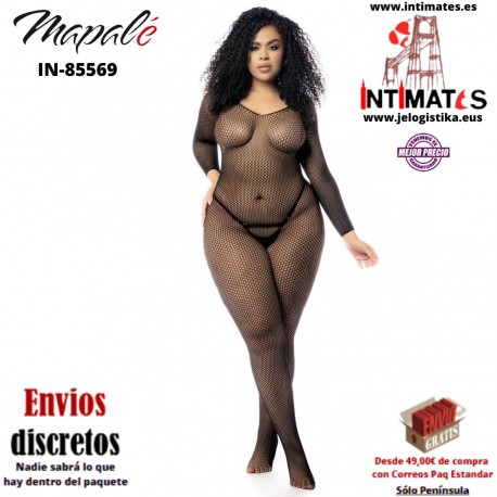 No. 1102X · Bodystocking de rejilla de manga larga · Mapalé