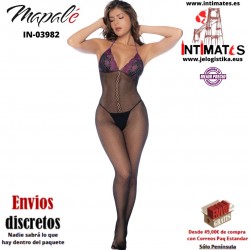 No. 1122 · Body de red con copas de encaje · Mapalé