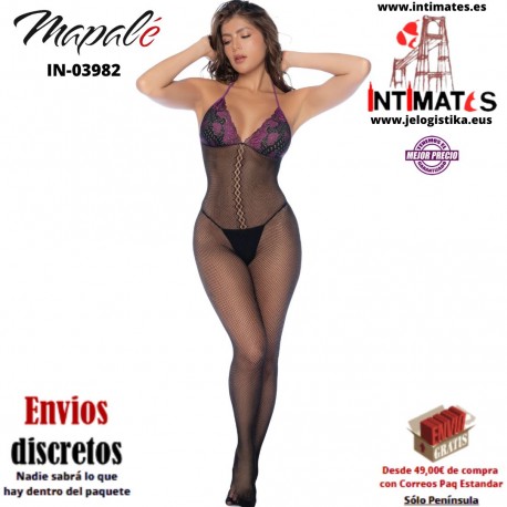 No. 1122 · Body de red con copas de encaje · Mapalé