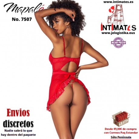No. 7507 · Babydoll de encaje y malla con aros · Mapalé