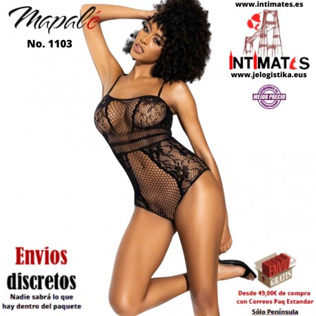 No. 1103 · Body de rejilla y detalles florales · Mapalé