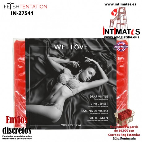 Wet Love · Sábana de vinilo 200x220cm · Fetish Tentation
