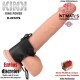 Anillo de cuero para el pene con cierre de encaje y cordones · Kink
