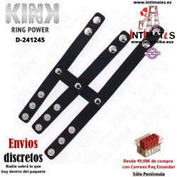 Anillo de polipiel para el pene con triple cierre a presión · Kink