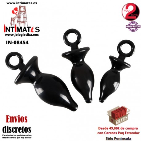 Anal Training Set · Conjunto con 3 plugs anales de tallas diferentes · You2toys