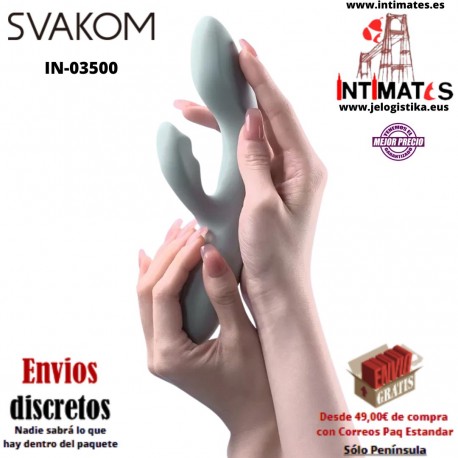 Chika · Vibrador conejo con función calor controlado por app · Svakom