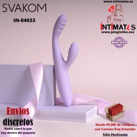 Cici+ 2 · Vibrador Slim Rabbit controlado por app · Svakom