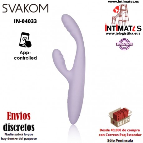 Cici+ 2 · Vibrador Slim Rabbit controlado por app · Svakom