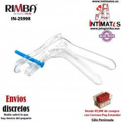 Espéculo rectal doble transparente · Rimba