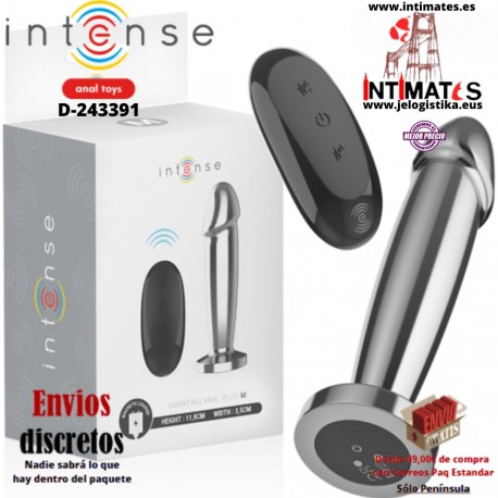 Plug anal vibrador en forma de dildo - M · Intense