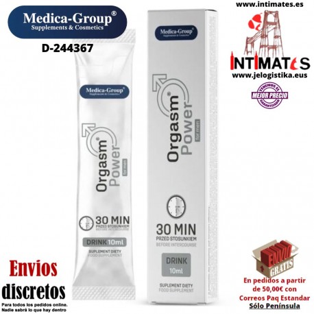 Orgasm Power · Bebida para hombres 10ml · Medica-Group