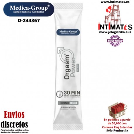Orgasm Power · Bebida para hombres 10ml · Medica-Group