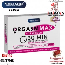 Orgasm Max · Cápsulas para mujeres 2uds · Medica-Group