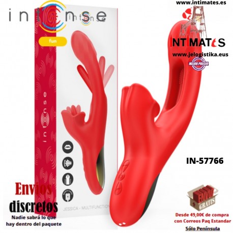 Jessica · Vibrador multifunción con licking rotatorio · Intense