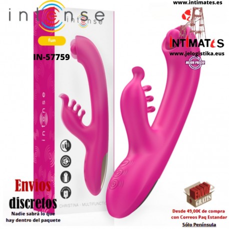 Christina · Vibrador rabbit con multifunción · Intense